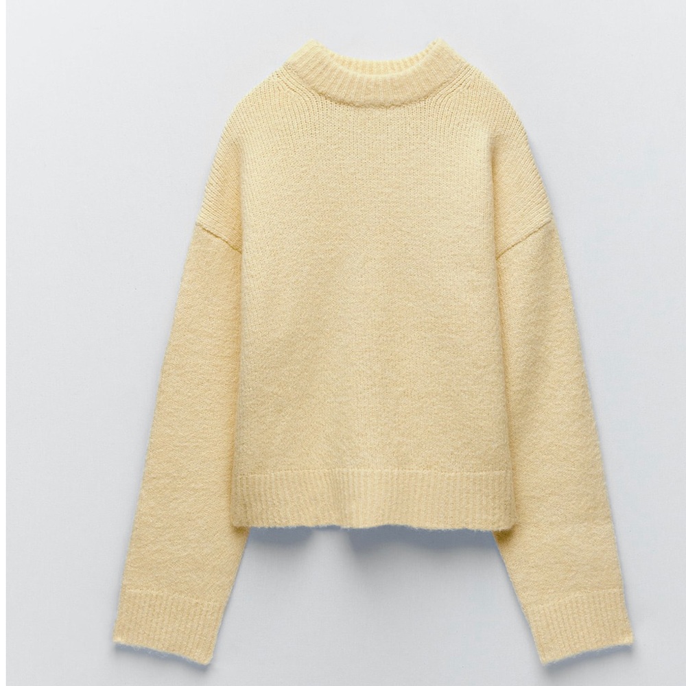 Yellow knit Zara sweater